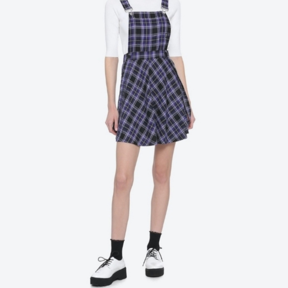 Royal Bones By Daang Goodman/Tripp | Purple And Black Plaid Dress L